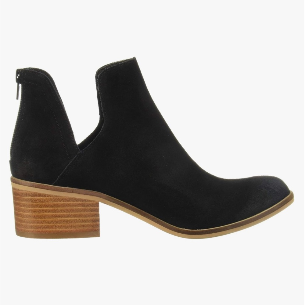 New Steve Madden Women's Lancaster Bootie in Black Suede Sz 8.5